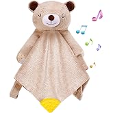 BEREST Baby Sound Sleep Soother- White Noise and Lullaby Infant Sleeping Aid with Cry Sensor at Nap Time Routine, Awesome Babies Gift Portable Plush Toddler Snuggle Toy, Infant Blanket (Deep Brown)