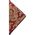 Ultimate Textile -1 Dozen- Miranda 17 x 17-Inch Damask Cloth Napkins Bordeaux