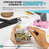 Shall 0.27 in x 8 in Glue Sticks, 100 Pack Mini Hot Glue Sticks view 3