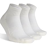 RTZAT Merino Wool Ankle Socks for Men Women - Moisture-Wicking, Breathable, Arch Support, Padded Workout Year-Round Wear