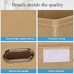 STOREONE Fabric Storage Cube Bins Foldable