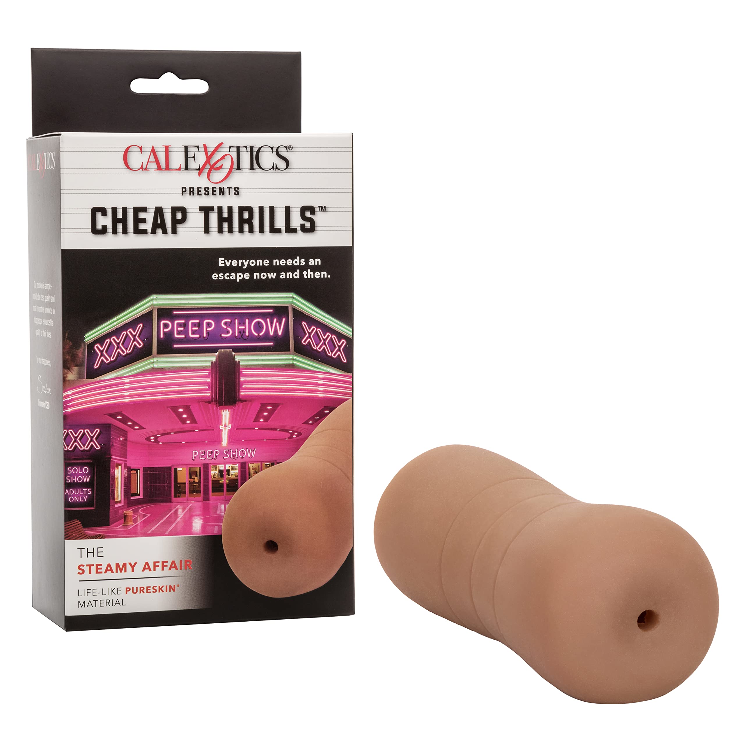 Cheap Thrills The Good Time Discreet Low Maintenance Male Masturbator, Brown, u
