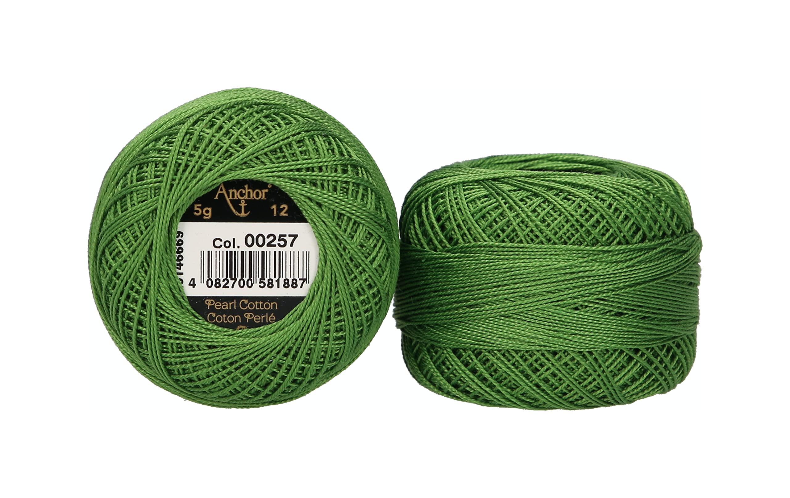 Anchor Pearl Yarn, Thickness: 12, Packaging: 5G, Running Length: 56M 257 Embroidery Threads