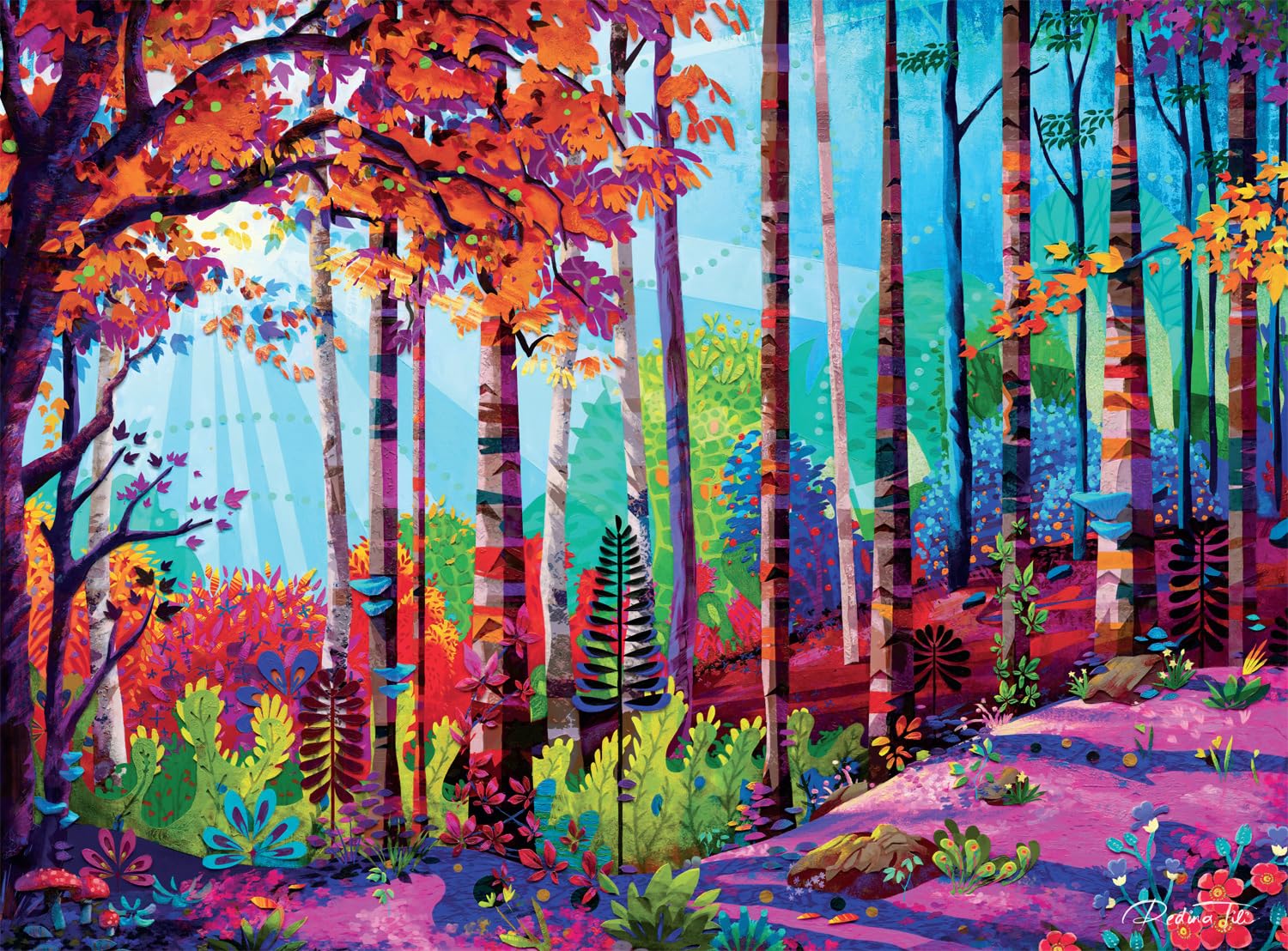 Photo 1 of Buffalo Games - Redina Tili - Woodland - 1000 Piece Jigsaw Puzzle for Adults - Challenging Puzzle Perfect for Game Nights - Finished Size is