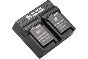 BM Premium 2-Pack of EN-EL12 Batteries & Dual Battery Charger Kit for Nikon Coolpix A900, AW100, AW110, AW120, AW130, S31, S8
