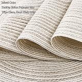 SHACOS Round Placemats and Coasters Set of 6 Cream view 4