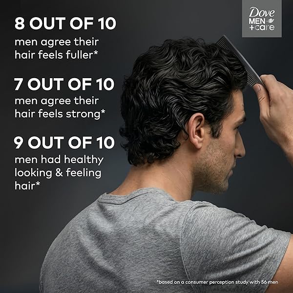 DOVE MEN + CARE SHAMPOO 1 COUNT CHARCOAL + CLAY FOR REAL HAIR THAT POWERS UP HAIR STRENGTH, WITH DEEP PURIFYING BENEFITS, 28 FL OZ