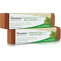 Himalaya Botanique Complete Care Toothpaste, Simply Peppermint, for Brighter Teeth and Fresh Breath, Natural, Fluoride-Free &