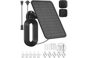 Solar Panel for Blink Outdoor 4Outdoor(3rd Gen) Outdoor 2K+Blink XT2XT3XT Camera,Built-in 5000mAh Battery,IP67 Waterproof,360