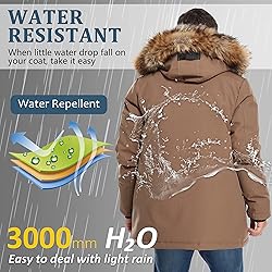 Molemsx Mens Down Parka Coat Men, Men's Puffer