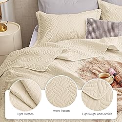Love's cabin Twin Quilt Bedding Set Camel