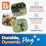 Tug-E-Nuff Bright Fauxtastic Durable Bungee Tug Toy for Dogs 22.5in view 3