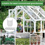 COSORO 50 Pcs Greenhouse Glass Clips W and Z Clips Stainless Steel view 7