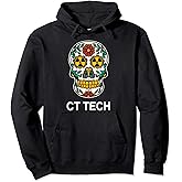Radiology CT Tech Nuclear Radiation Radioactive Sugar Skull Pullover Hoodie