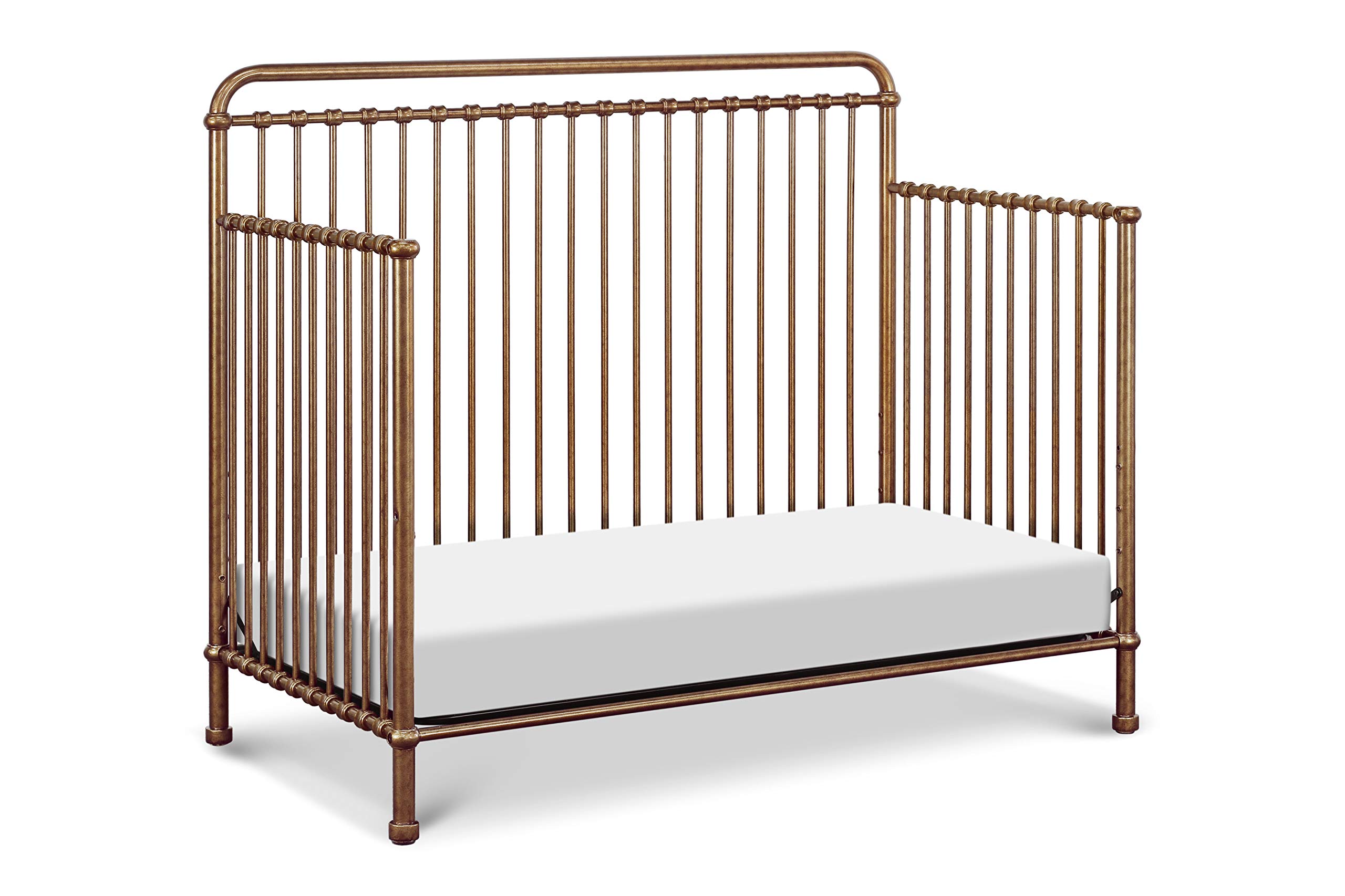 Million Dollar Baby Classic Winston 4-in-1 Convertible Crib in Vintage Gold