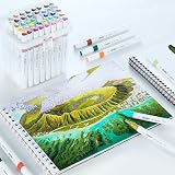 Ohuhu 48 Colour Alcohol Markers Double Tip Set for Architectural Design view 8