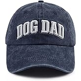 Czantyyn Dog Dad Hats for Men, Funny Cotton 3D Embroidered Dog Lover Baseball Cap