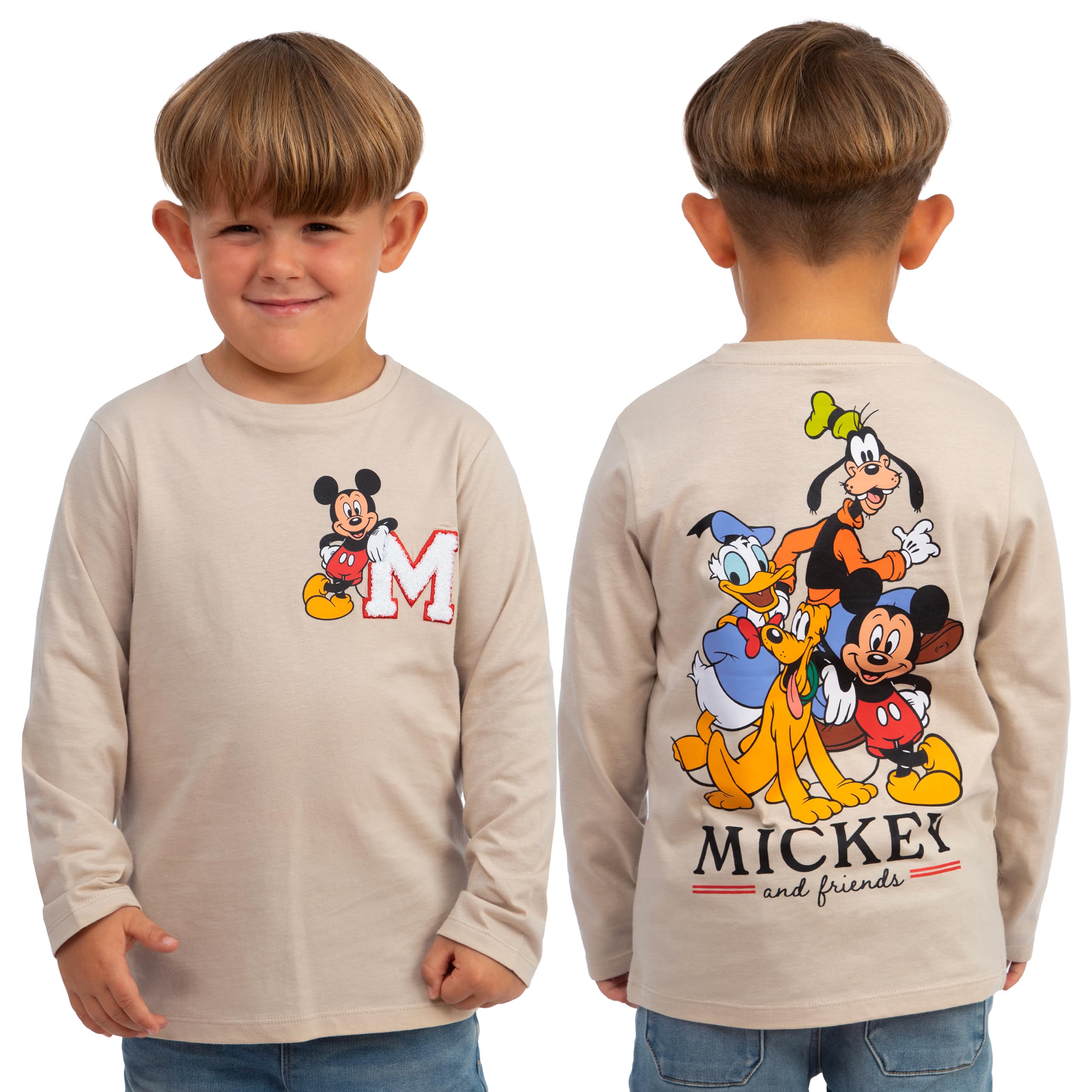 Disney Boys Mickey Mouse Shirt, Goofy, Pluto and Donald Duck Shirt, Mickey Mouse Clothes for Boys