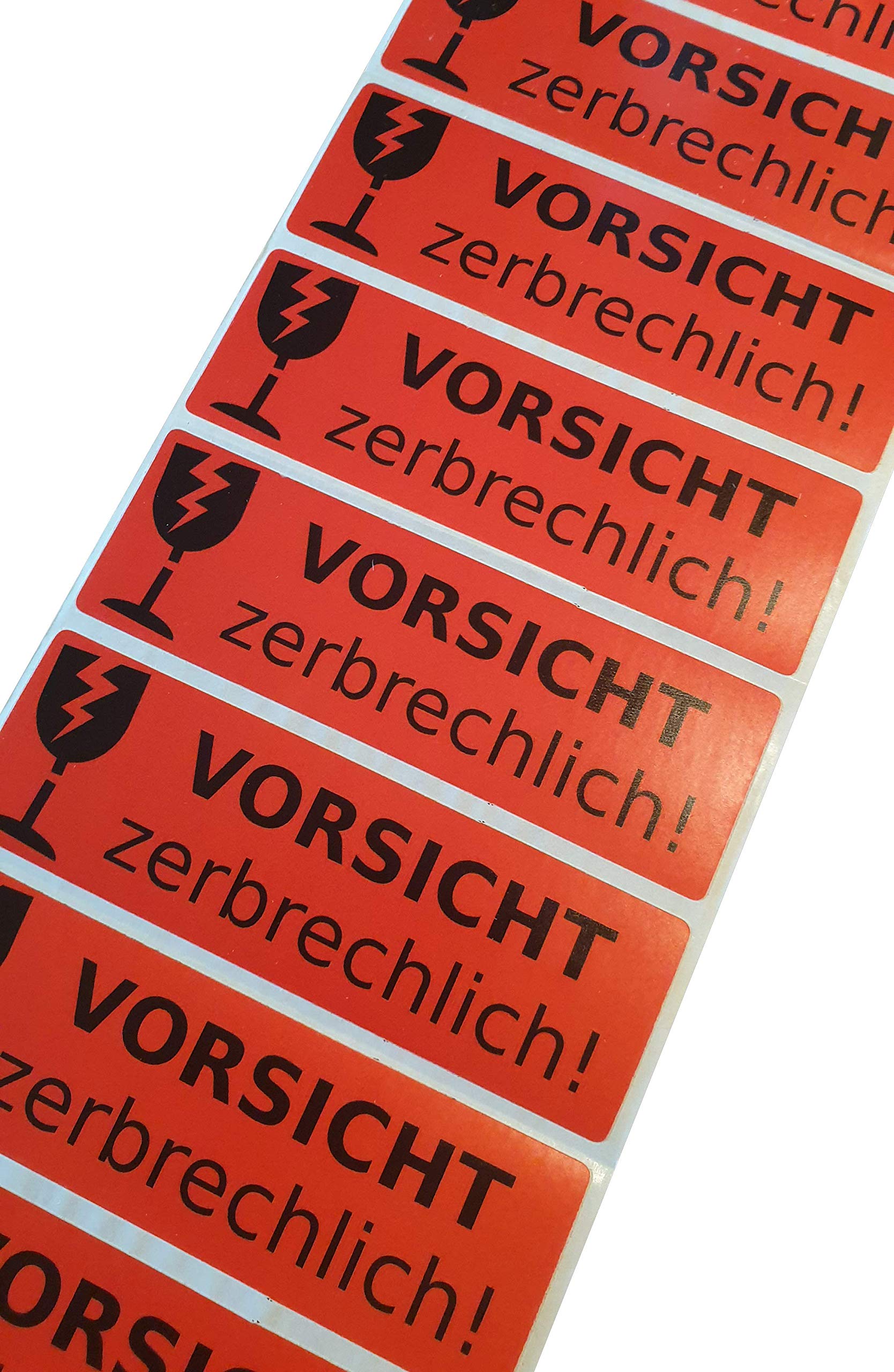 Pack of 50 Stickers Label Caution Fragile Package Cardboard Warning Glass