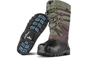 FREE SOLDIER Snow Boots for Men Waterproof Anti-slip 3M Lining Lightweight Tall Outdoor Warm Winter Work Boots