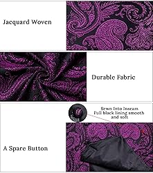 DiBanGu Mens Vest and Tie Set Formal Paisley