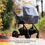 Zamboo Rain Cover for Pram Carrycot Waterproof Windproof Large Viewing Window view 7