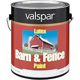 1 Gallon White Exterior Barn &amp; Fence Latex Paint 18-3121-70 GL