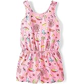 The Children's Place girls Casual Sleeveless Shorts Romper