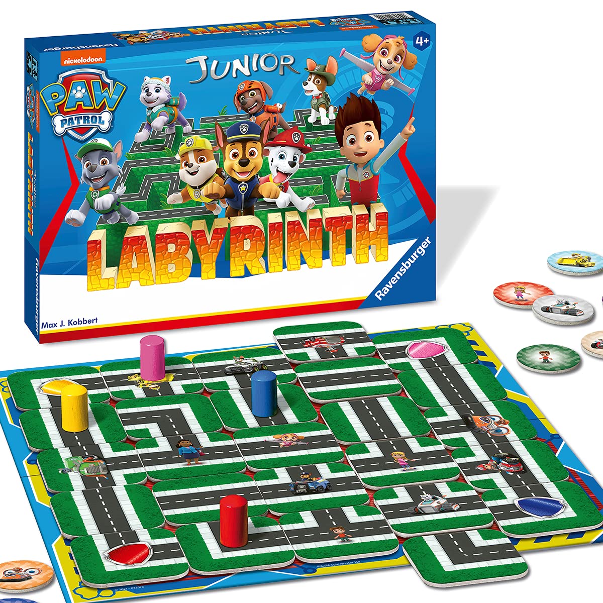 Ravensburger Kinderspiel Paw Patrol Junior Labyrinth 20799 - das bekannte Brettspiel von Ravensburger als Junior Version, Kinderspiel für Kinder ab 4 Jahren - Geburtstagsgeschenke 2