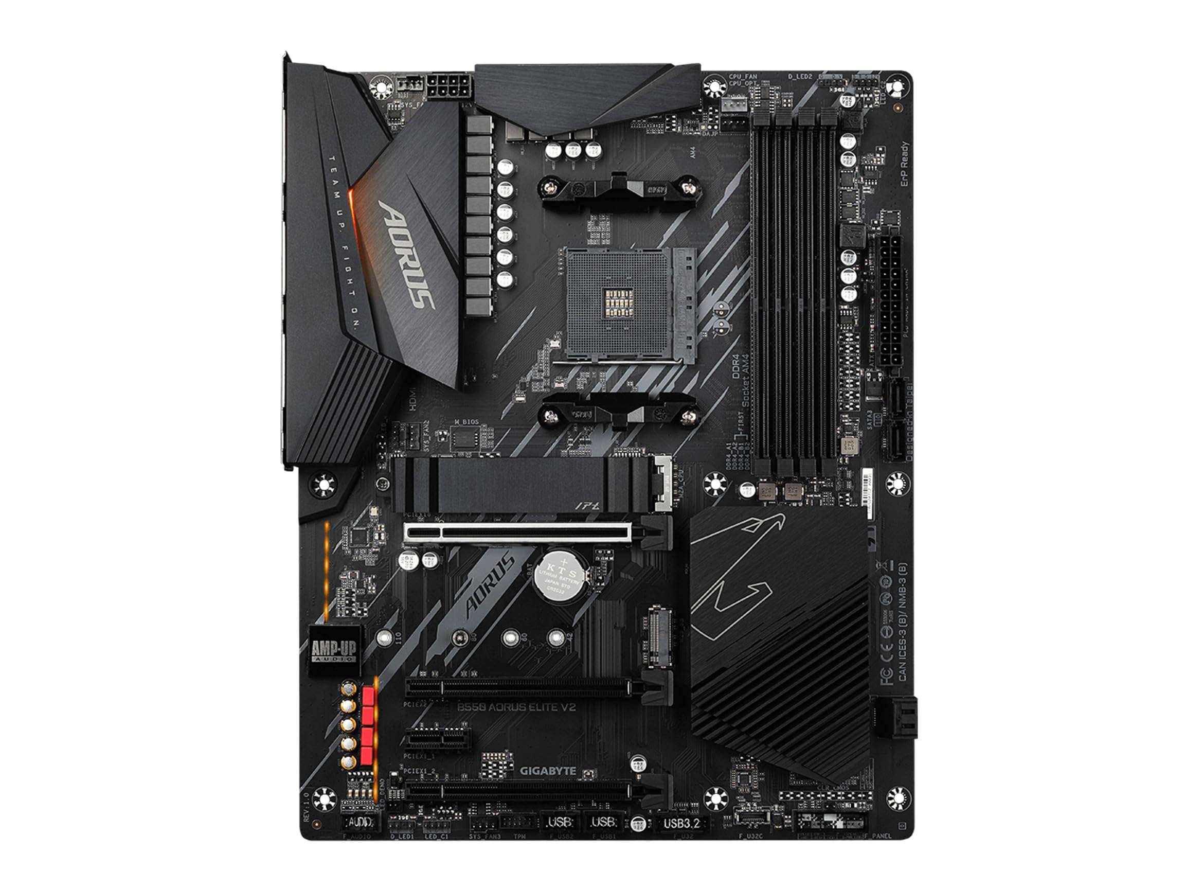 GIGABYTE B550 AORUS ELITE AX V2 Motherboard, Supports AMD AM4 Ryzen 5000 Processors, ATX, DDR4, Dual M.2, SATA 6Gb/s, 2.4/5 GHz Dual-Band, 2.5 GbE LAN, PCIe 4.0