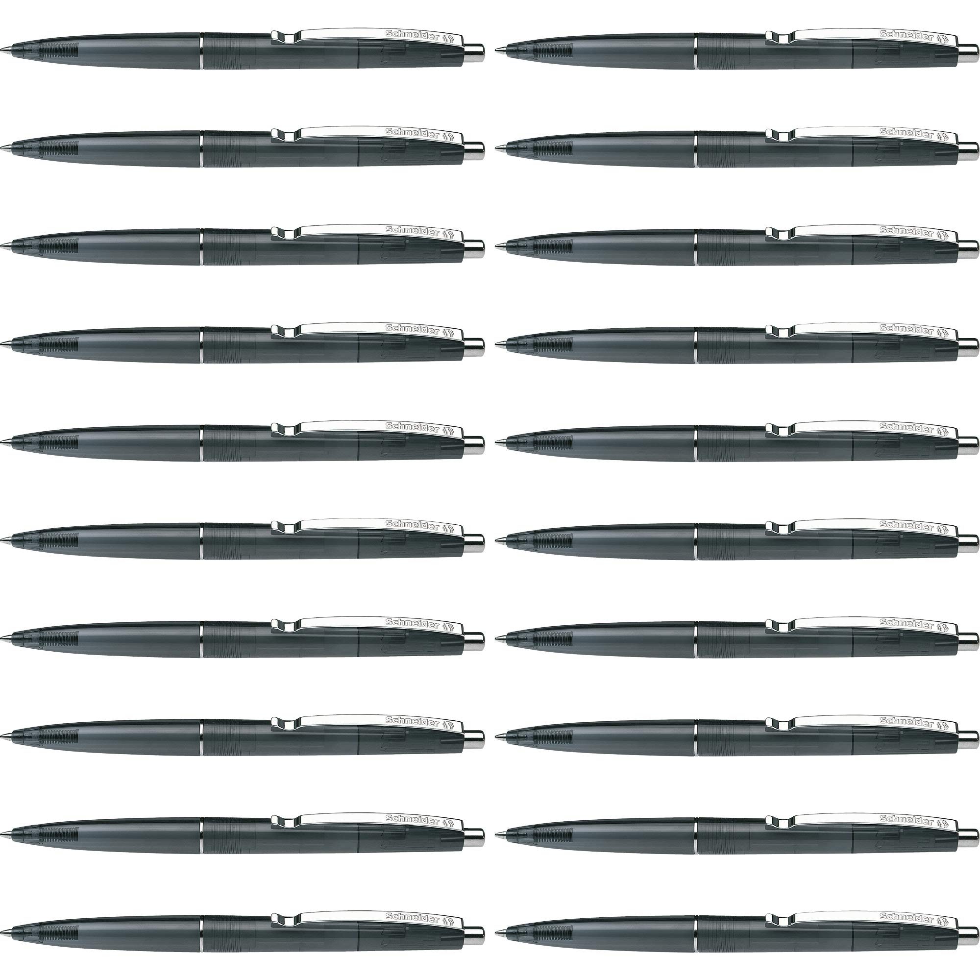Schneider Icy Colours K20 Ballpoint Pen Transparent Black M Tip Pack of 20 — image 1