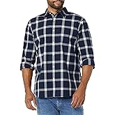 Amazon Essentials Men's Long-Sleeve Slim-Fit Stretch Poplin Shirt