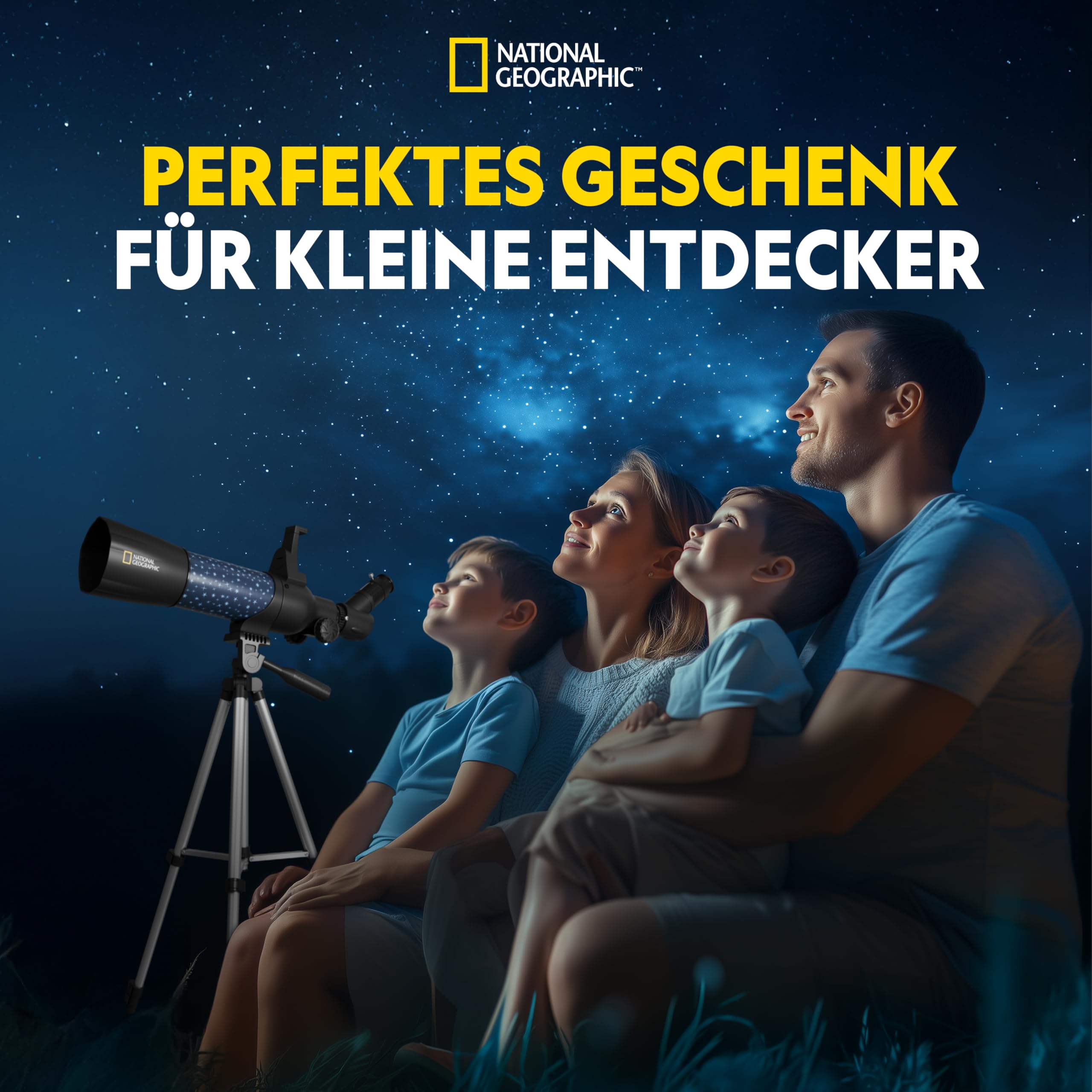National Geographic smartes AR Kinderteleskop mit Stativ, Rucksack, Smartphonehalterung und Augmented-Reality-App 6