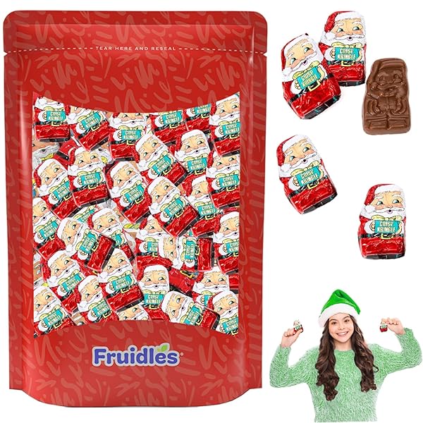 CHRISTMAS MILK CHOCOLATE MINI CRISP KRINGLES PARTY BAG...