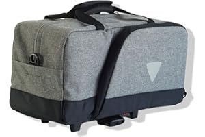 Vincita Nash Bike Trunk Bag - Universal Quick-release Fit All Rear Racks With Expandable Panniers And Waterproof Rain Cover, Large Capacity - Bicycle Commuter Bag Suitable For All Bicycles