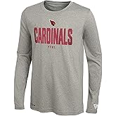 New Era NFL Men's Grids Dri-Tek Cool Heathered Grey Long Sleeve T-Shirt, Adult Football Tagless T-Shirt