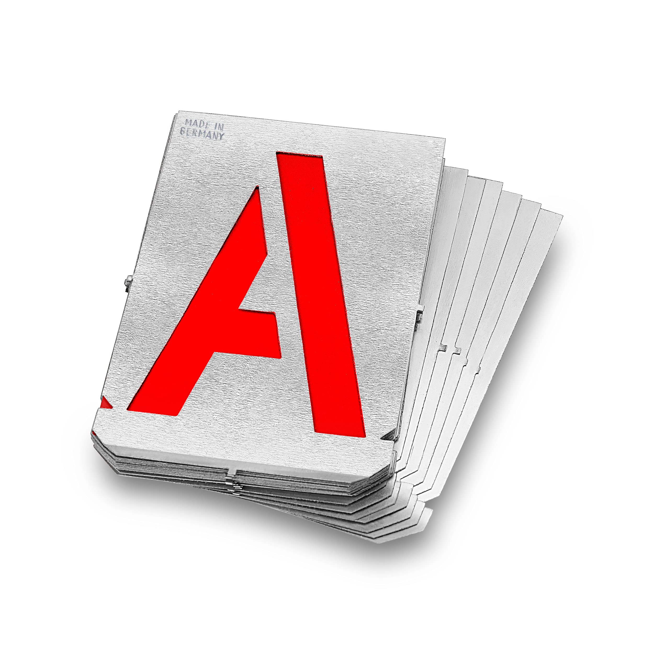 GRAVUREM Signing stencils A-Z - letter set/font height 25 mm