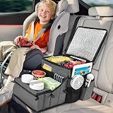 INFANZIA Car Seat Organizer Backseat Cooler 2 Cup Holders 45x27x26cm Gray view 2