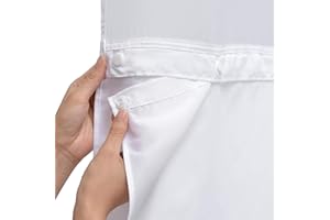 Conbo Mio 1 Pack Hotel Fabric Snap in Shower Curtain Liner Replacement Removable Water Repellent Liner for Bathroom Shower Curtain Liner 70W X 54H
