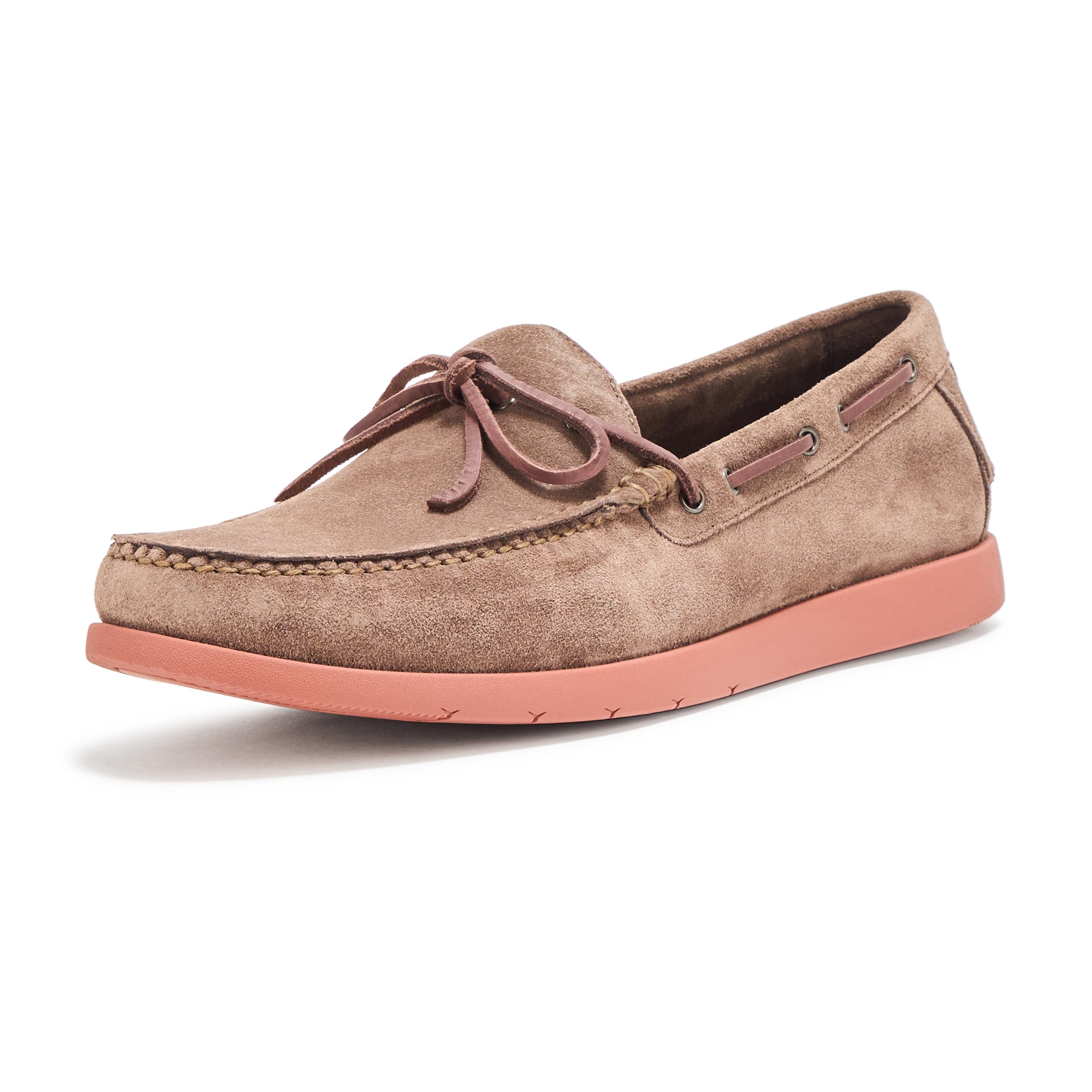 Cole Haan Men’s Brower Moc Loafers, Lava Suede/Spice Water Resistant, 9.5-M US