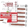 New Primal Snack Mates Chicken & Apple Sticks, Gluten Free Healthy Snacks for Kids, Low Sugar High Protein Back to School Snacks, Mini Paleo Jerky Meat Stick, 7g Protein, 60 Calories, 0.5 Ounce (10 Pack)