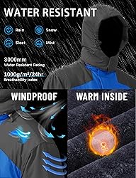 TACVASEN Water-Resistant Jackets for Men Windproof