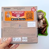 QUOKKA Puzzles For 2 3 Year Olds Floor Toddler Jigsaw 8 Safari Animal Shapes view 7