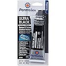 Permatex 82180 Ultra Black Maximum Oil Resistance RTV Silicone Gasket Maker, 3.35 oz. Tube