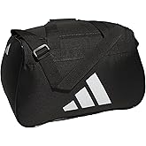 adidas Power Gym Bag &ndash; Lightweight Small Duffel, Black/White, OSFA | Ventilated Shoe Compartment, Water-Resistant Base, Wide-Open Pack, Padded Haul Handle, Built To Last, Gym &amp; Travel Ready