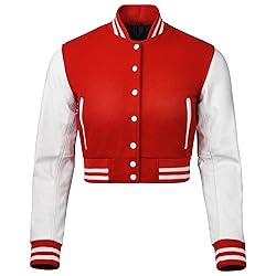 Cropped Varsity Jacket Women - Premium Quality