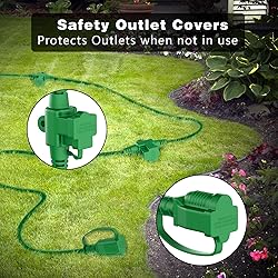 KASONIC Outdoor Extension Cord 50 FT, Evenly Spaced