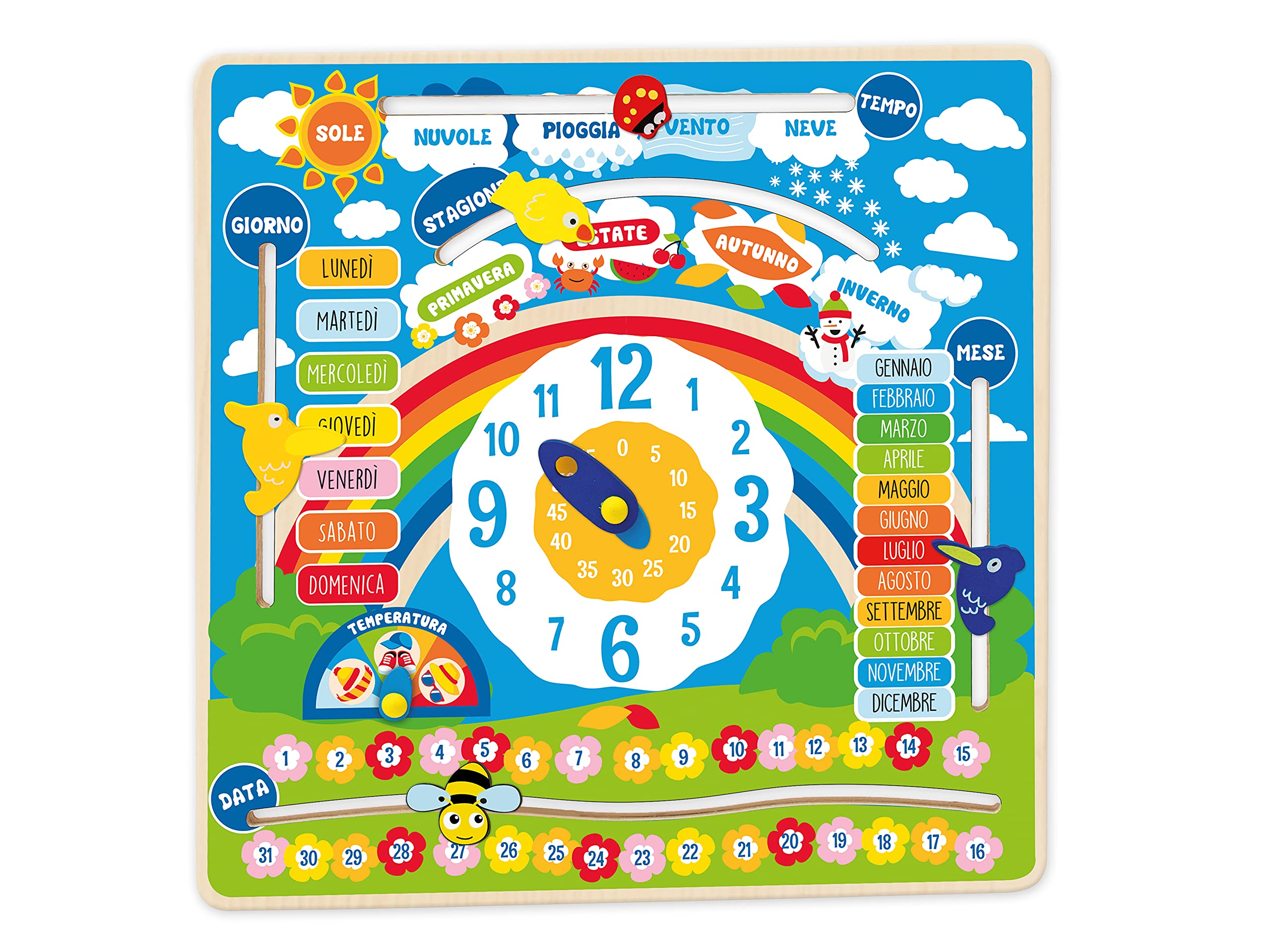 Teorema 40518 Wooden Educational Calendar