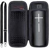 Lebakort Storage Case Compatible with Ultimate Ears UE MEGABOOM 4 3 Portable Waterproof Speaker (Black Case)