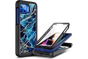 NZND Motorola Moto One 5G / 5G UW / G 5G Plus Case - Sapphire, Built-in Screen Protector, Full-Body Bumper, Shockproof & Impact Resist Protection